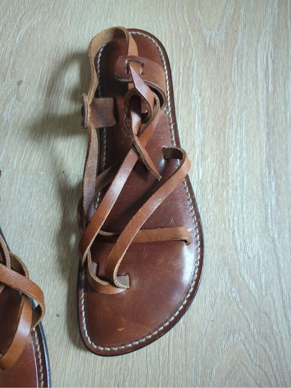 FLAT THONG ISLAND SANDALS Handmade Artisan Leathr Made HawaiiWMN 10